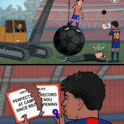 巴萨0-2马竞全场数据：射门数18-5，控球率58%-42%